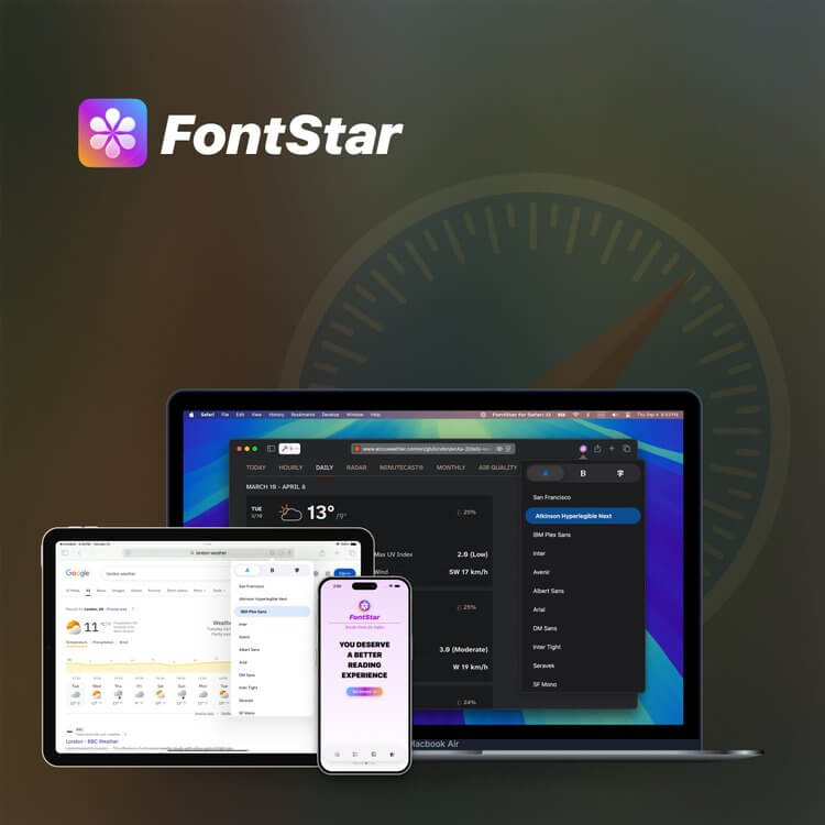 FontStar for Safari