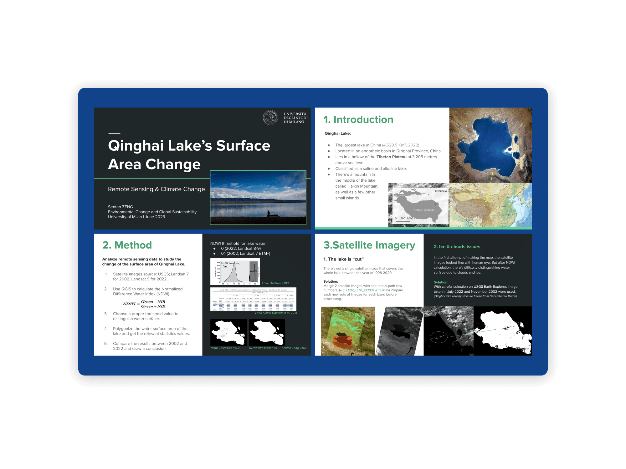 Qinghai Lake Landsat multi-decadal water surface analysis